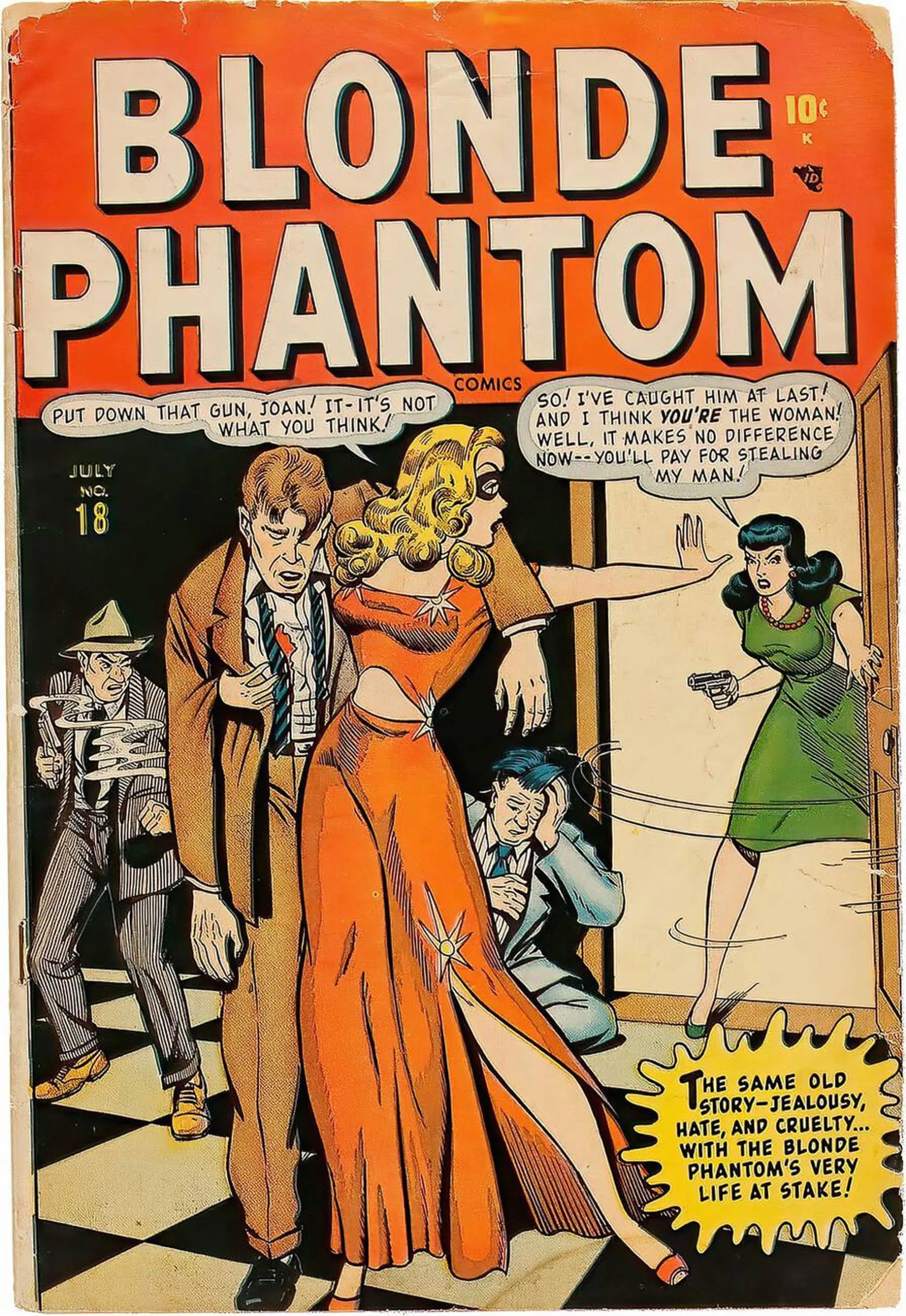 "Blonde Phantom" Comic Front Cover