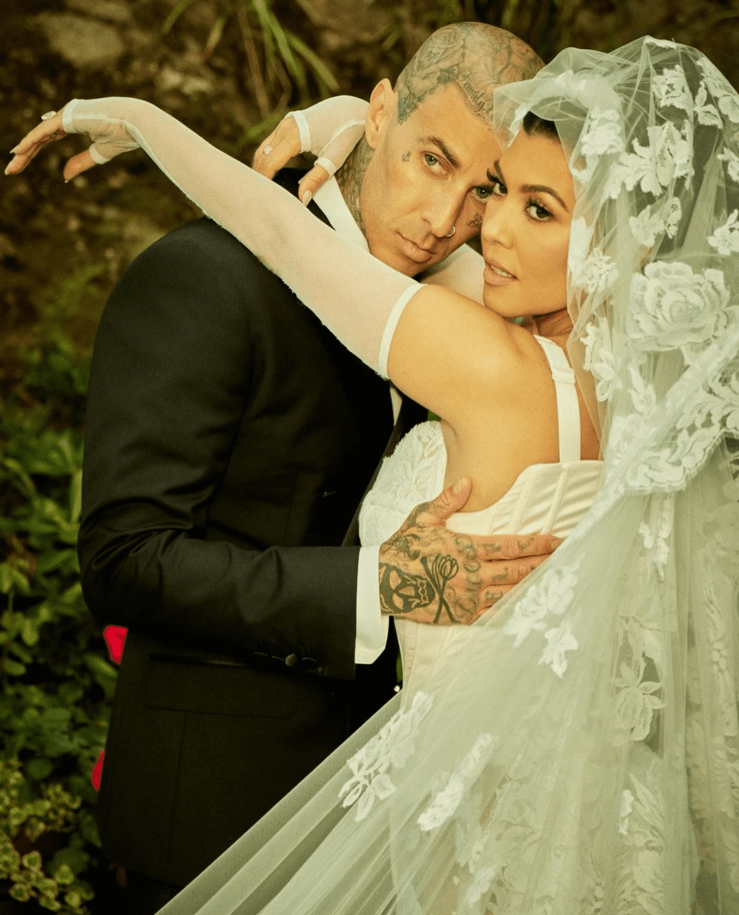 Kourtney and her husband Travis Barker 