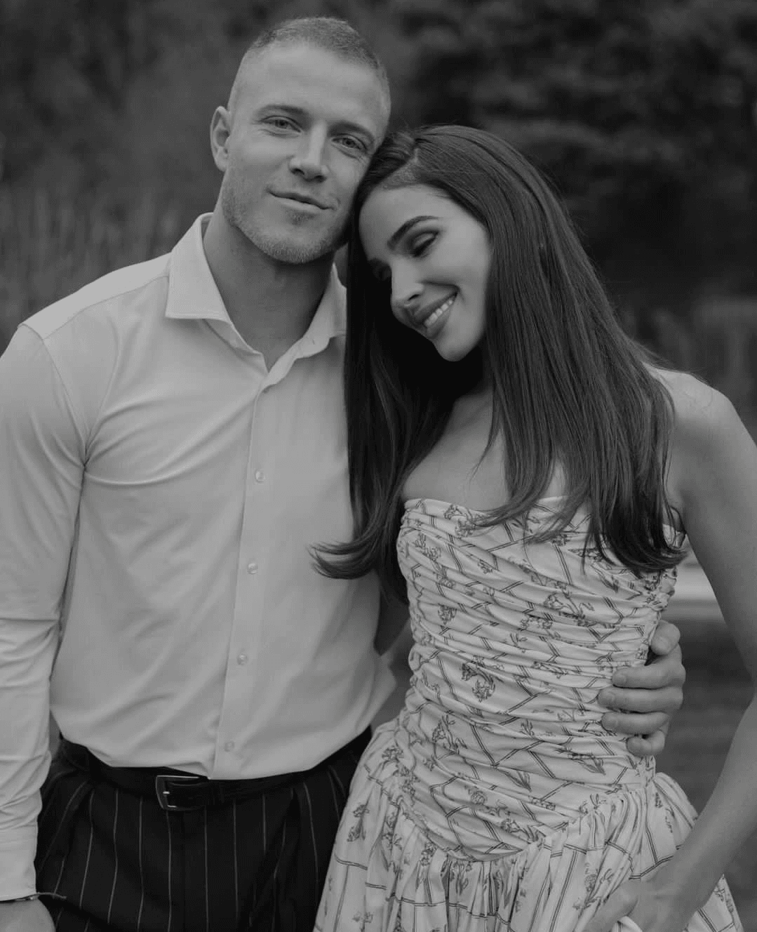 Olivia Culpo and Christian McCaffrey 