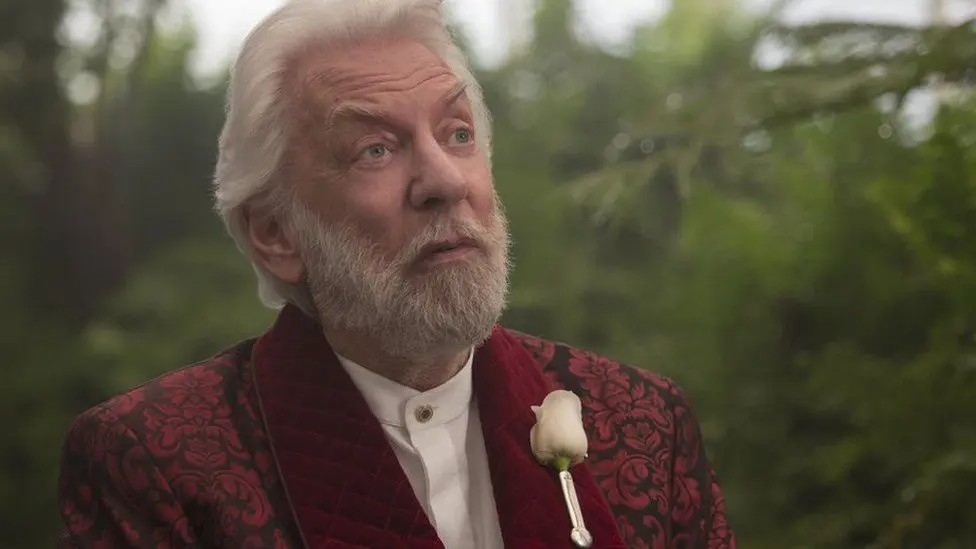 Donald Sutherland is back as President Snow in the final Hunger Games film