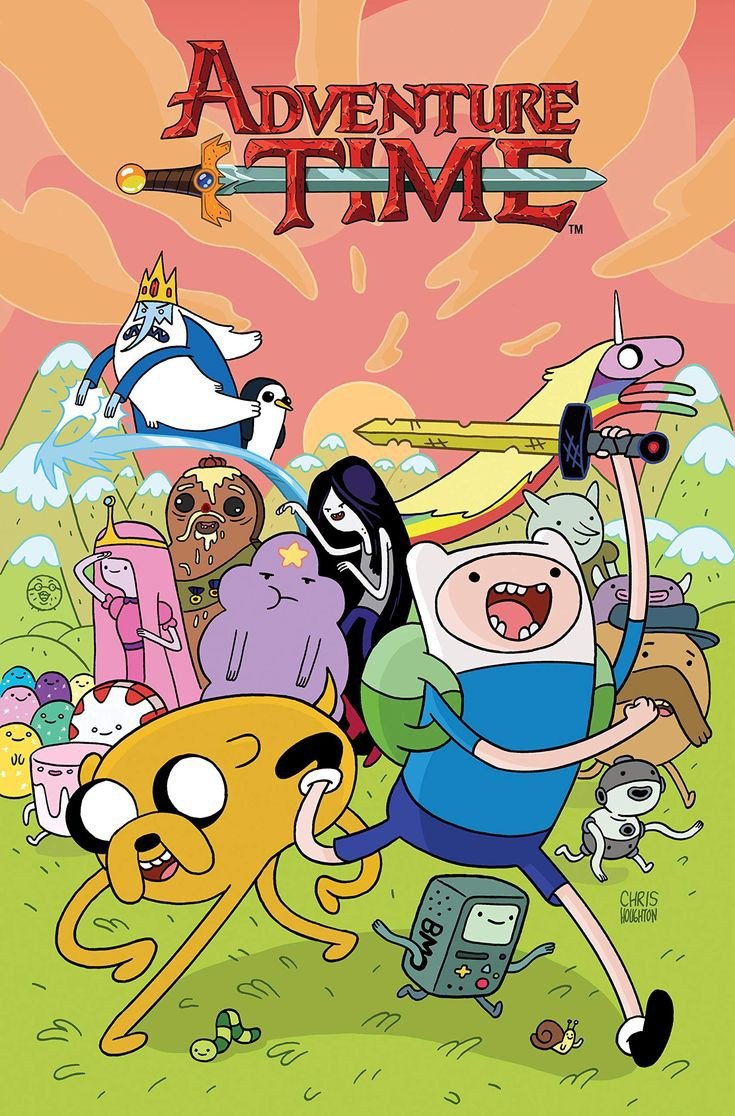 Adventure Time Poster depicting all memorable Characters of the series