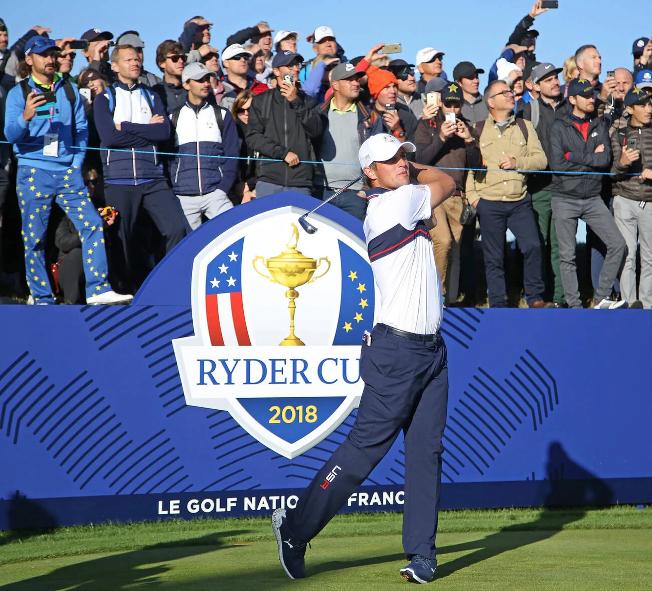 Bryson DeChambeau at Le Golf National in Guyancourt