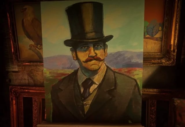 The Strange Man painting in Red Dead Redemption