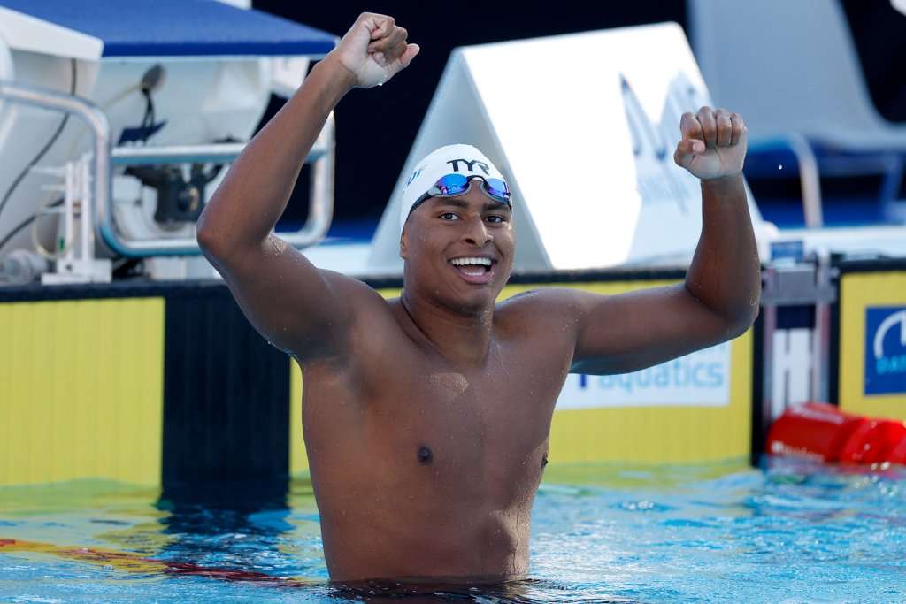 Yohann Ndoye Brouard recalls Glasgow debut | Credit to: Simone Castrovillari/European Aquatics