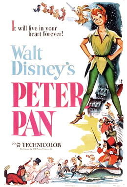 Theatrical release poster - Peter Pan (1953)