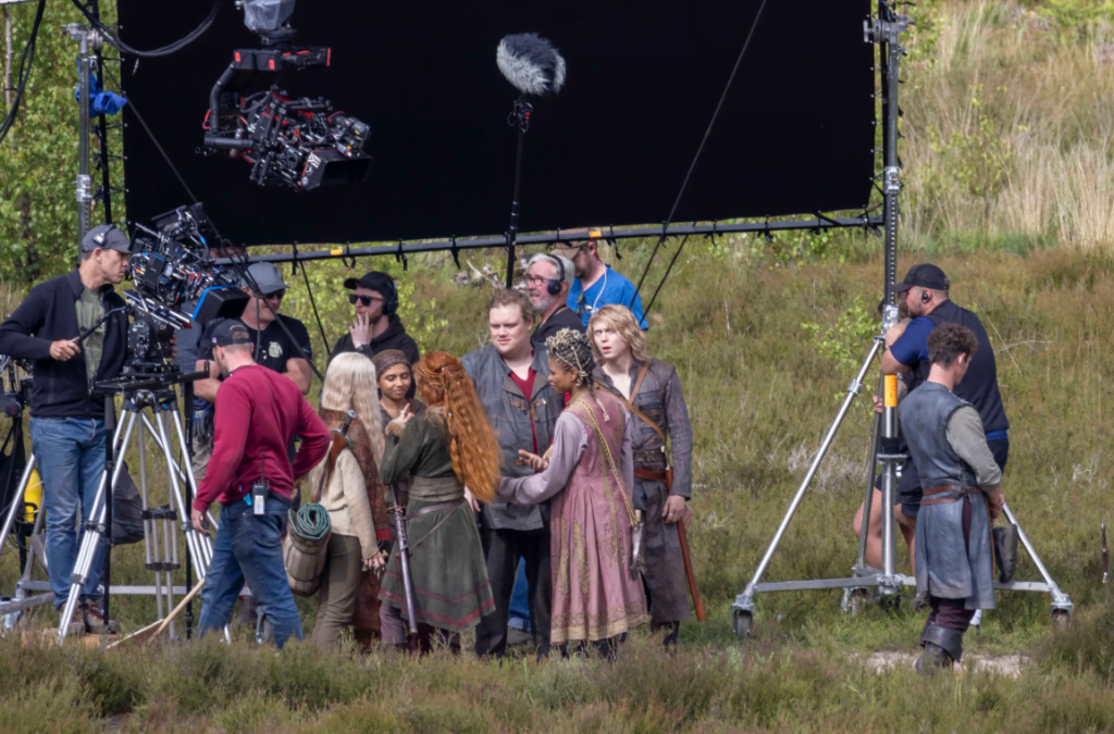 Freya Allen filming for Season 4