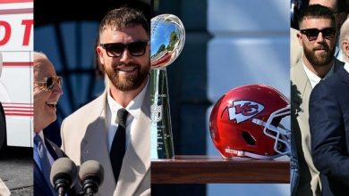 Highlights of Travis Kelce's vist at White House