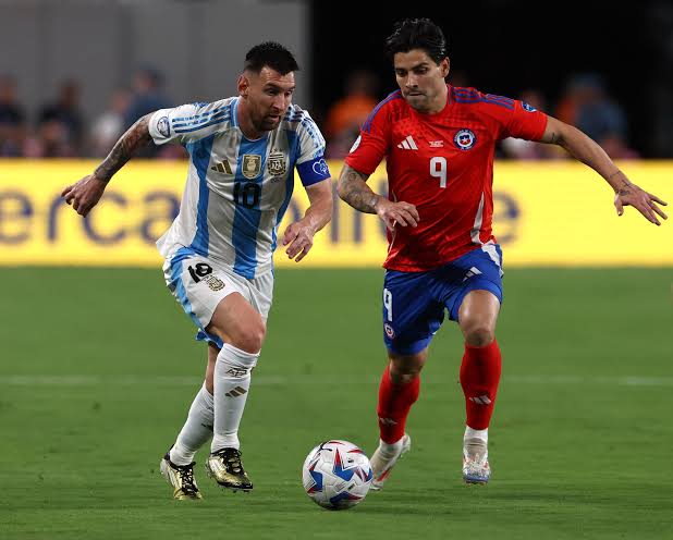 Argentina vs Chile in Copa America 24