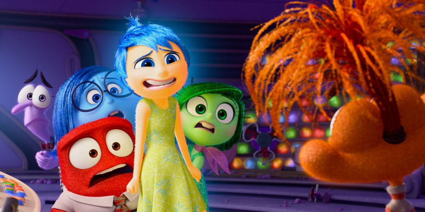 Emotions introduced to Anxiety (scene from Inside Out 2)