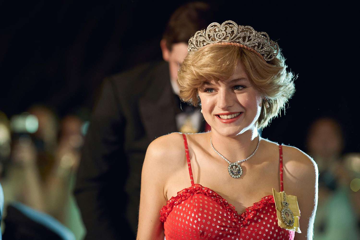 Emma Corrin in the series " The Crown"