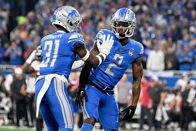 Detroit Lions in blue