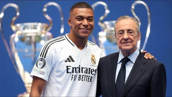 Florentino Perez with Mbappe | Source: Instagram