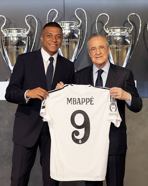 Florentino Perez with Mbappe | Source: X