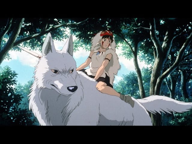 A still from Princess Mononoke