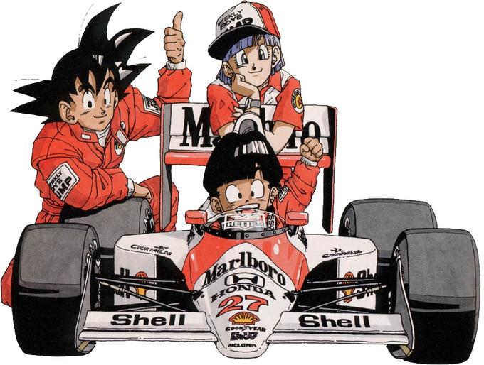 Akira Toriyama’s ‘90s racing illustration