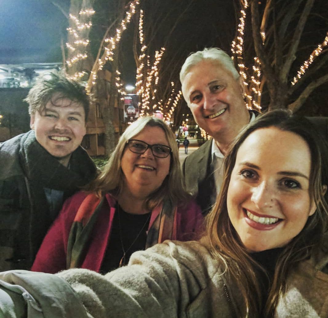 Rachel Gunn with her family