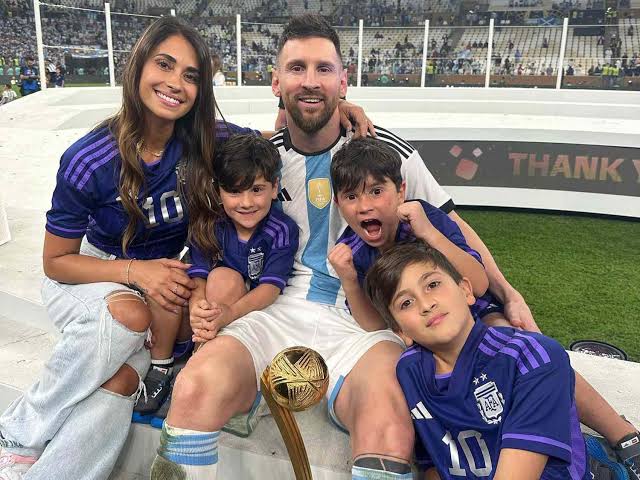 Messi with his family after World Cup Final (2022) 