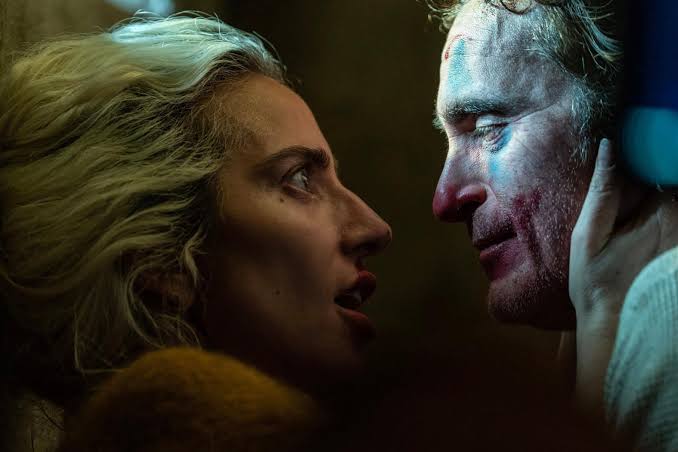 Lady Gaga and Joaquin Phoenix as Harley and Joker