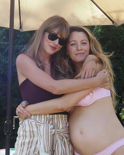 Blake and Taylor during Blake's pregnancy