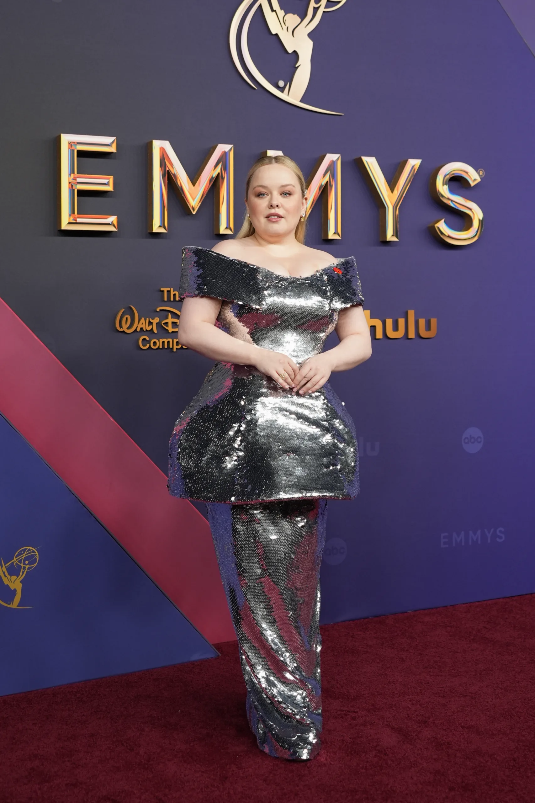 Nicola Coughlan arrives at the red carpet of Emmy Awards 2024