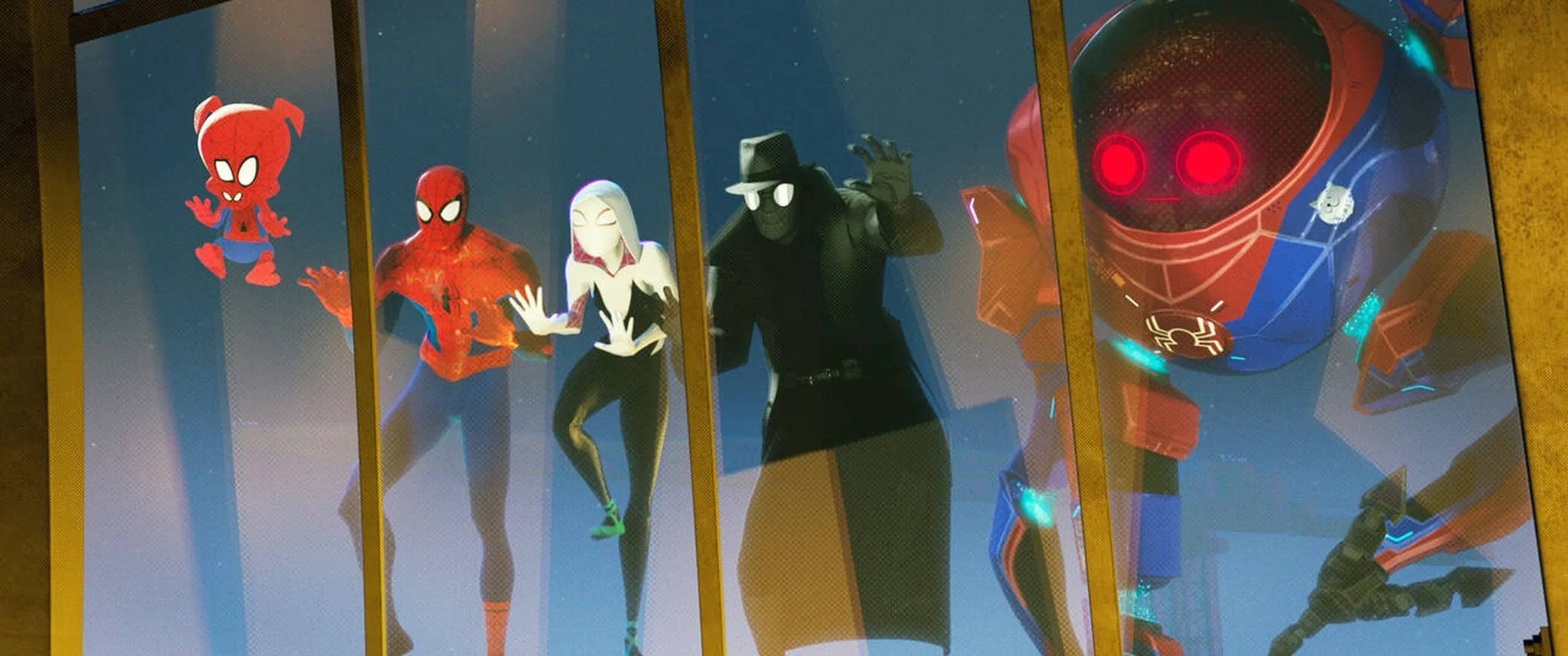 Peter Parker, Spider-Gwen, Spider-Man Noirand Spider-Ham