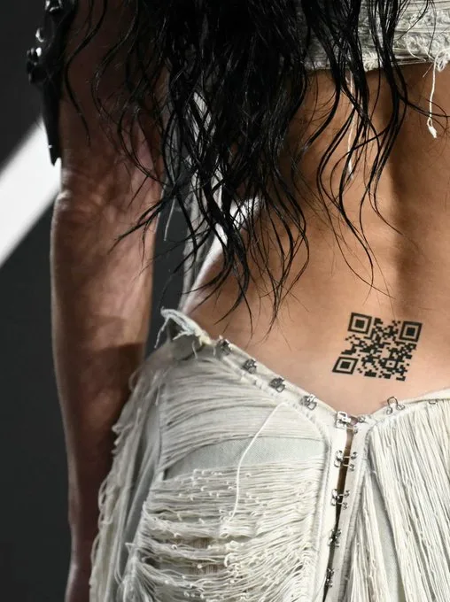 Iconic QR Tatoo of Katy