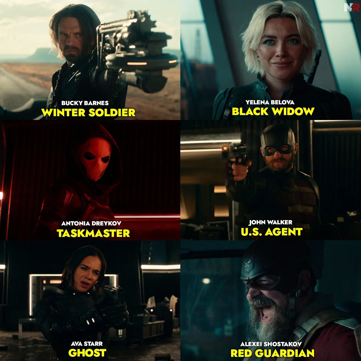 Thunderbolts charactar Star Cast