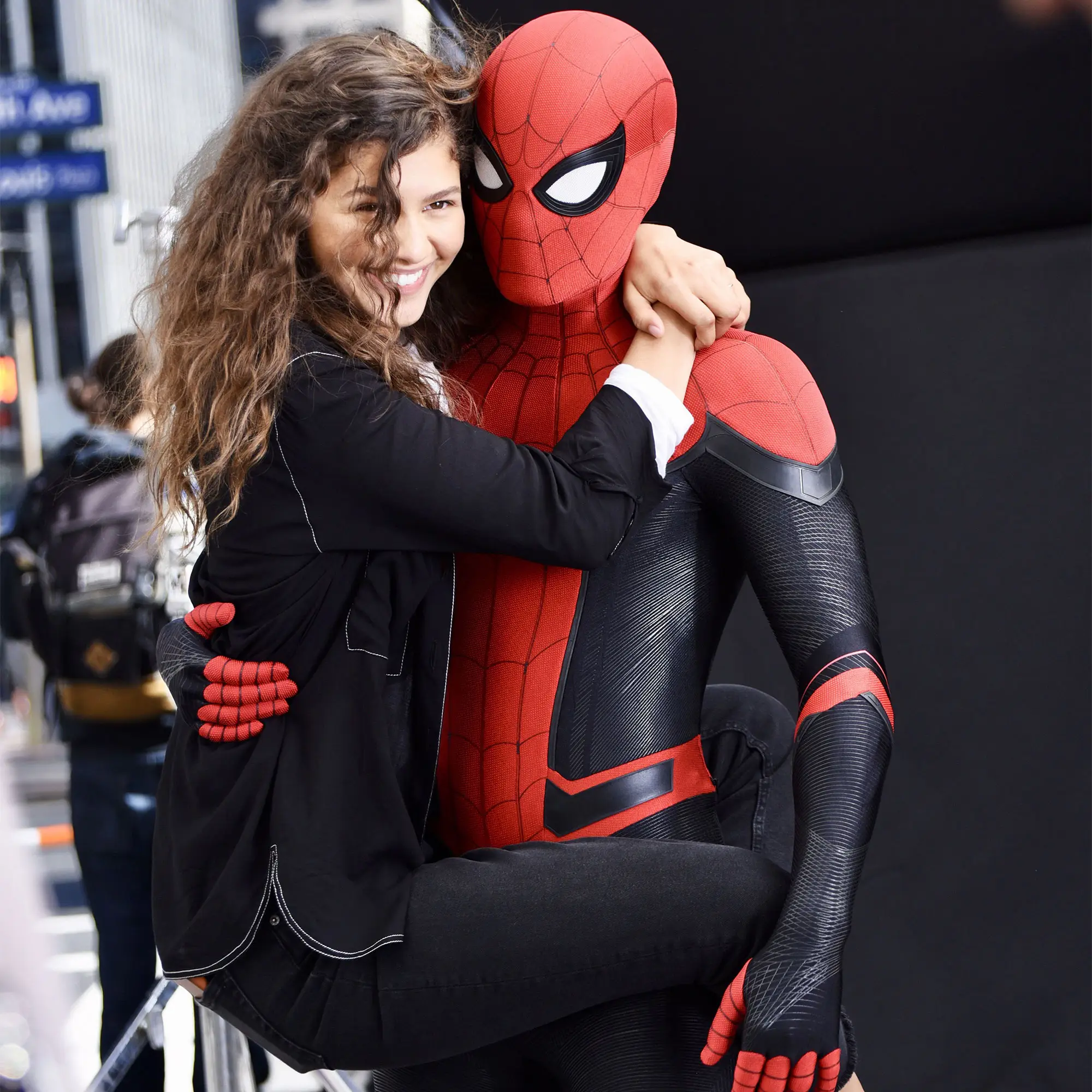 Zendaya and Tom Holland in Spider Man