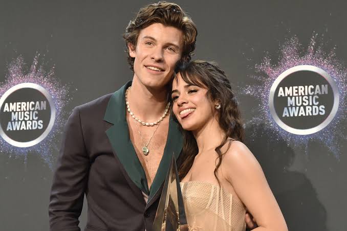 Camila and Shawn during their relationship at the red carpet