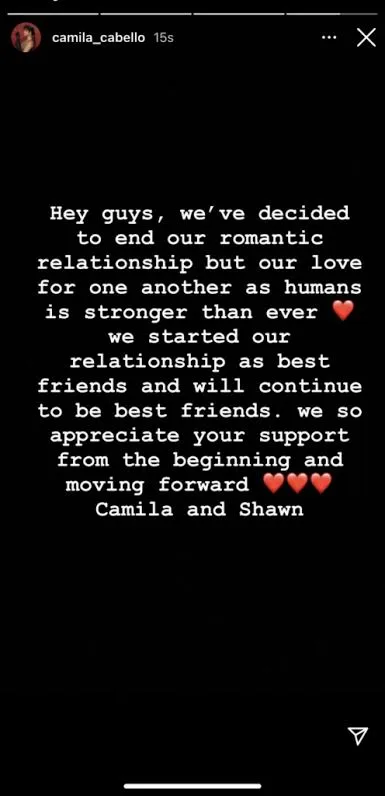 Camila and Shawn's break up story