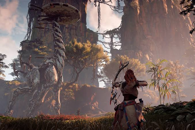 The gameplay of Horizon Zero Dawn