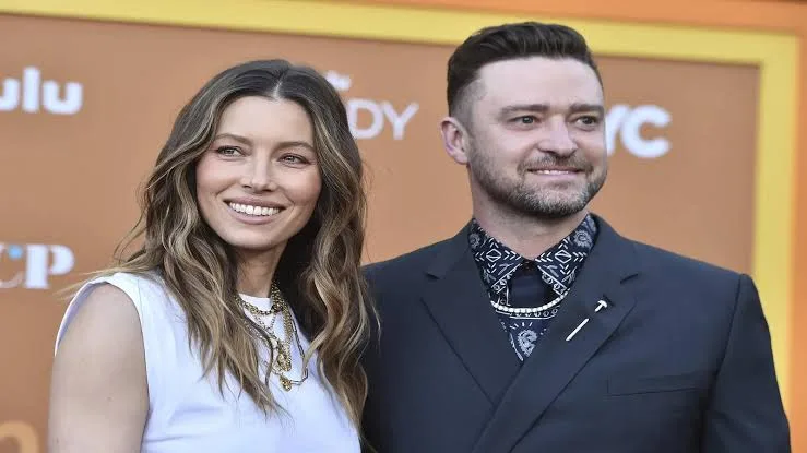 Justin Timberlake with Jessica Biel