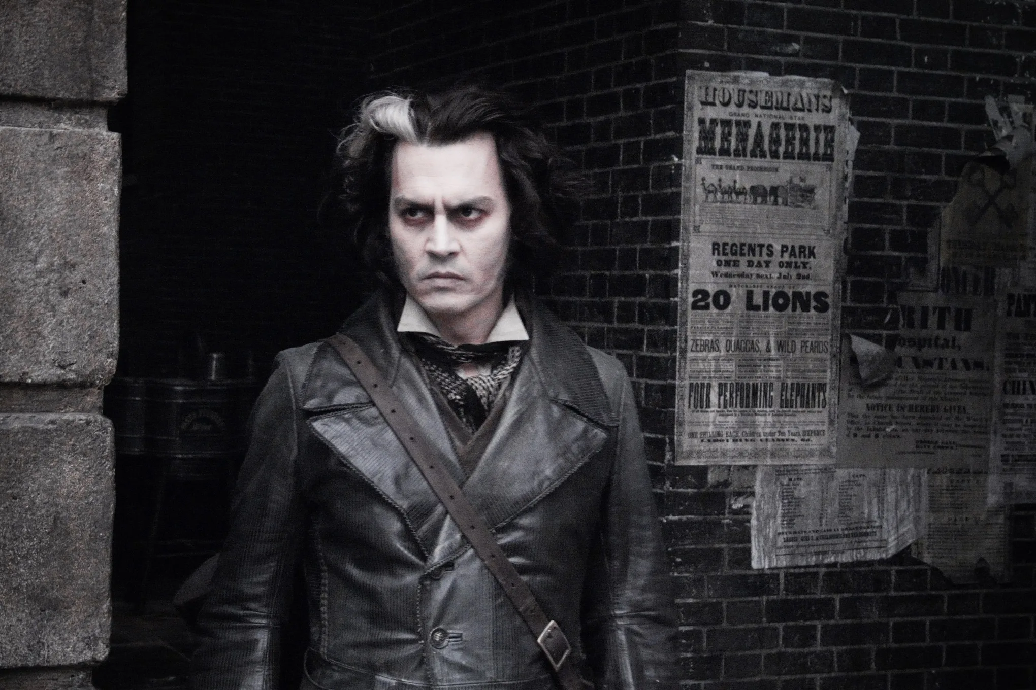 Sweeney Todd played by Johnny Depp 