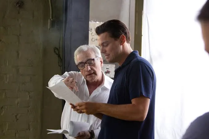 Martin Scorsese with Leonardo Di Caprio