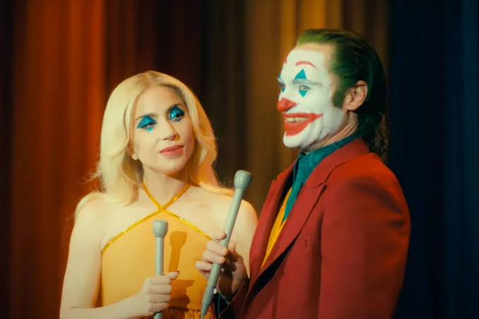 Lady Gaga and Joaquin Phoenix as Harley Quinn and Joker 