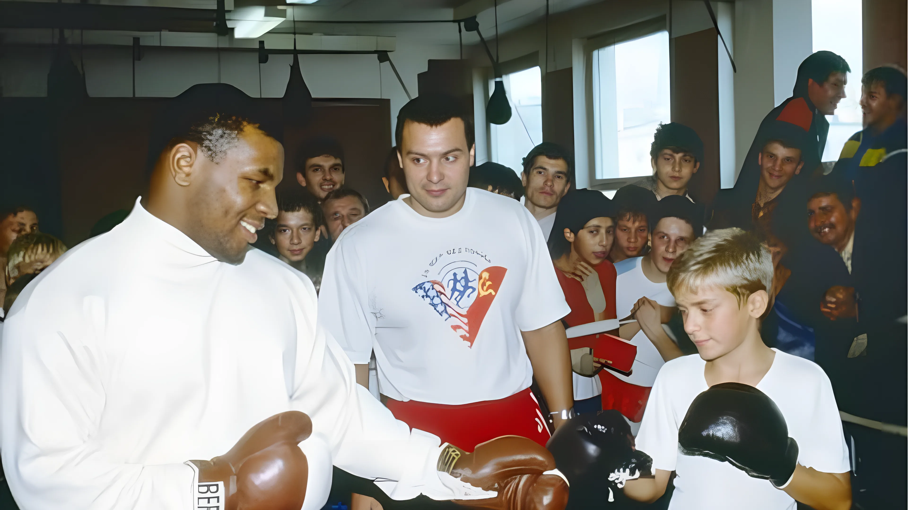 Mike Tyson visiting Moscow in 1988