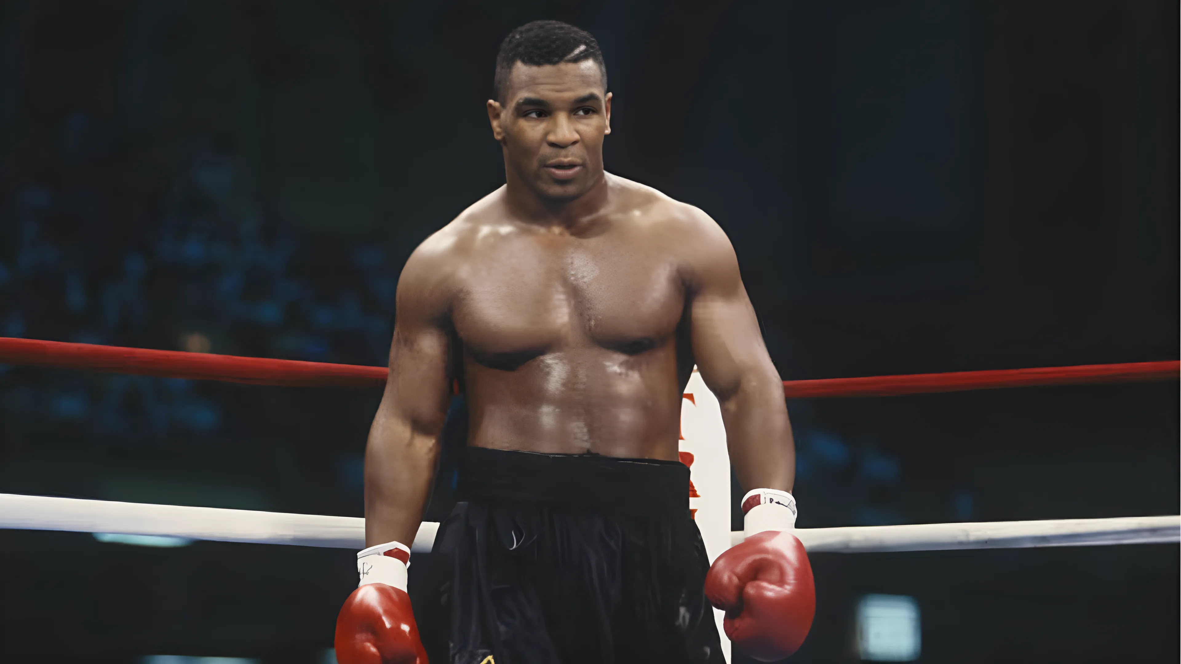 Mike Tyson inside the boxing ring (1989)