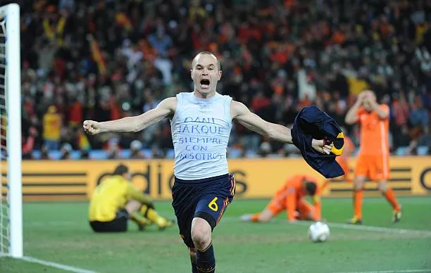 Andres Iniesta in the World Cup 2010