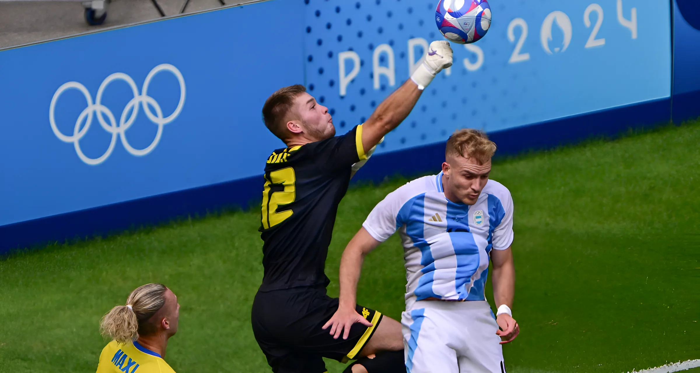 Ukraine vs Argentina during the Paris 2024 Olympic Games at the Lyon Stadium